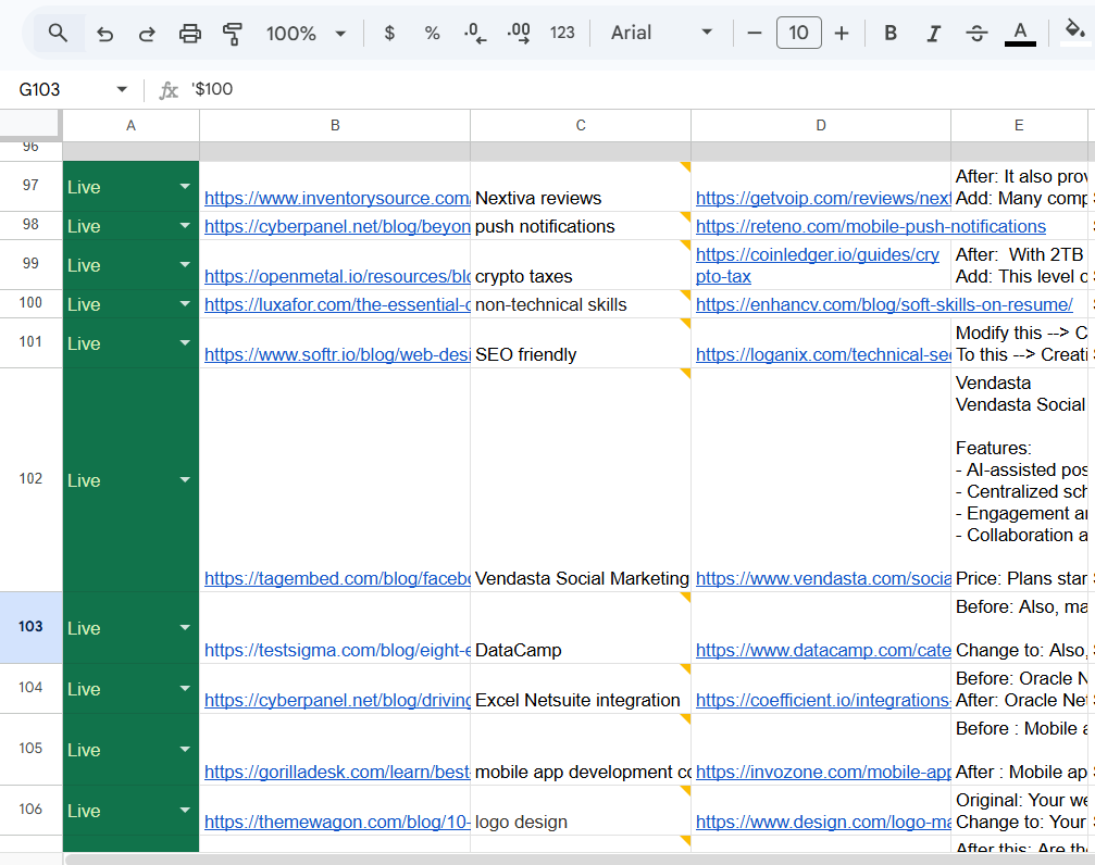 Portfolio-Wide Link Tracker